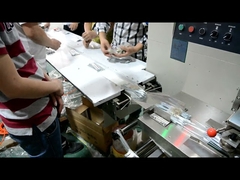 máquina de empacotamento longa da chave do downpaper do preço de fábrica 350X, máquina de empacotamento descartável dos utensílios de mesa