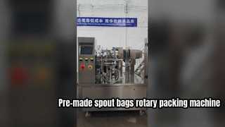 LC-300R 8 Estações de detergente para a roupa, bolsa com jorro, doypack rotativo, selador de Teflon, embalagem m