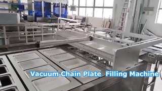 Máquina automática de selagem a vácuo para embalagens de alimentos