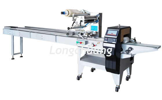 qualidade  KN95 Mask Horizontal Flow Pack Machine Disposable Tableware Pillow Pouch Machine fábrica