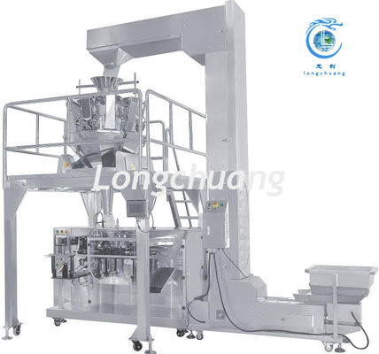 Passa vermelha de DoyPack das datas da máquina de embalagem do malote de Premade das porcas que pesa e máquina de embalagem